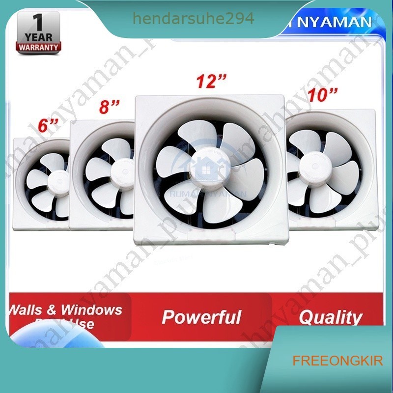 Exhaust Fan Dinding / Kipas Angin Hexos 8 Inch/10inch