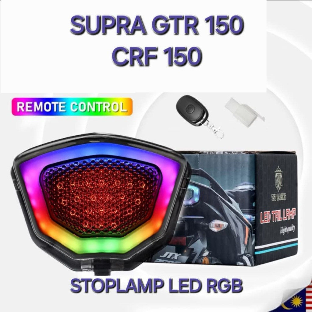 STOPLAMP SUPRA GTR 150 v2 CRF 150 RGB LAMPU STOP