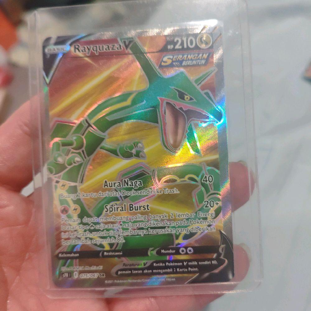Rayquaza V S7R SR 075/067 TCG pokemon indonesia