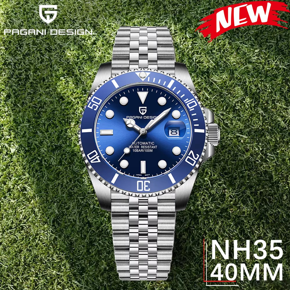bocah_brodol PAGANI DESIGN Fashion Men's Sports Automatic Mechanical Watch NH35 Stainless Steel Sapp