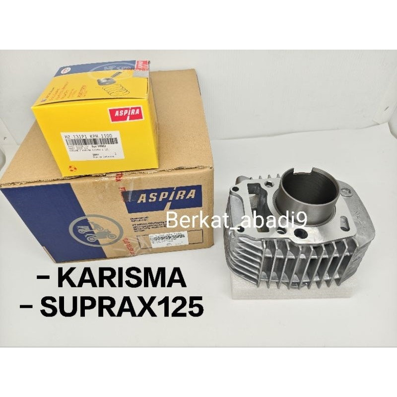 [ Aspira ] Cylinder Block Blok Komplit Assy Karisma / kharisma / suprax125 / supra x 125 Kph