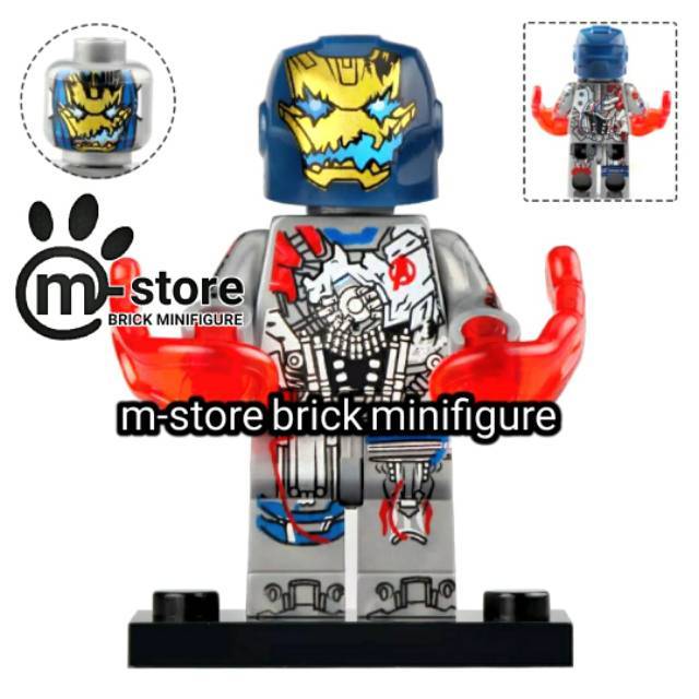 mainan kreatif edukatif ultron mark 1 iron legion iron man ironman