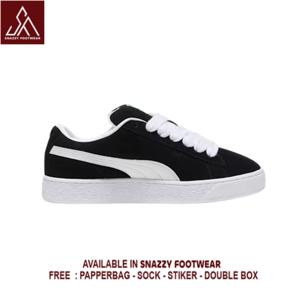 Sepatu Sneakers Puma Classic Suede XL Black White 100% Original Unisex