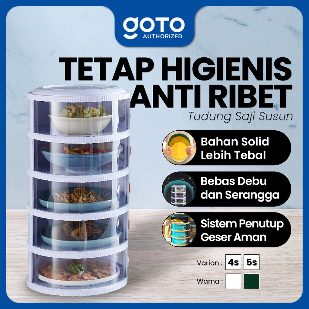 (Special Offer) Goto Armen Rantang Nasi Makanan Tahan Panas Smoke Transparan