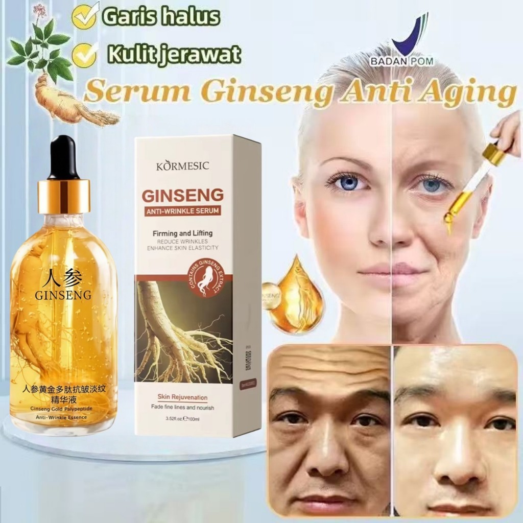 Esensi Anti-Kerut Ginseng,100ml Esensi Pencerah Anti-Penuaan Ginseng, Esensi Radiance Ginseng, Esens
