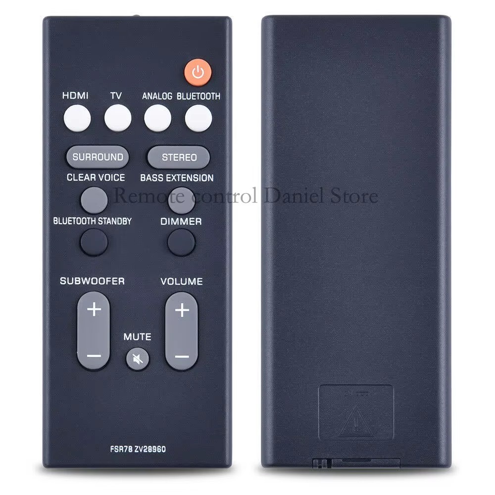 Remote Control use for Yamaha Sound Bar System FSR78 YAS-106 YAS-207 ATS-1060 YAS-107 ATS-1070