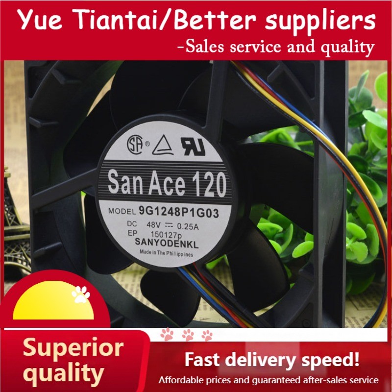 YTT/Original 12038 48V 0.25A 9G1248P1G03 12cm swit cooling fan