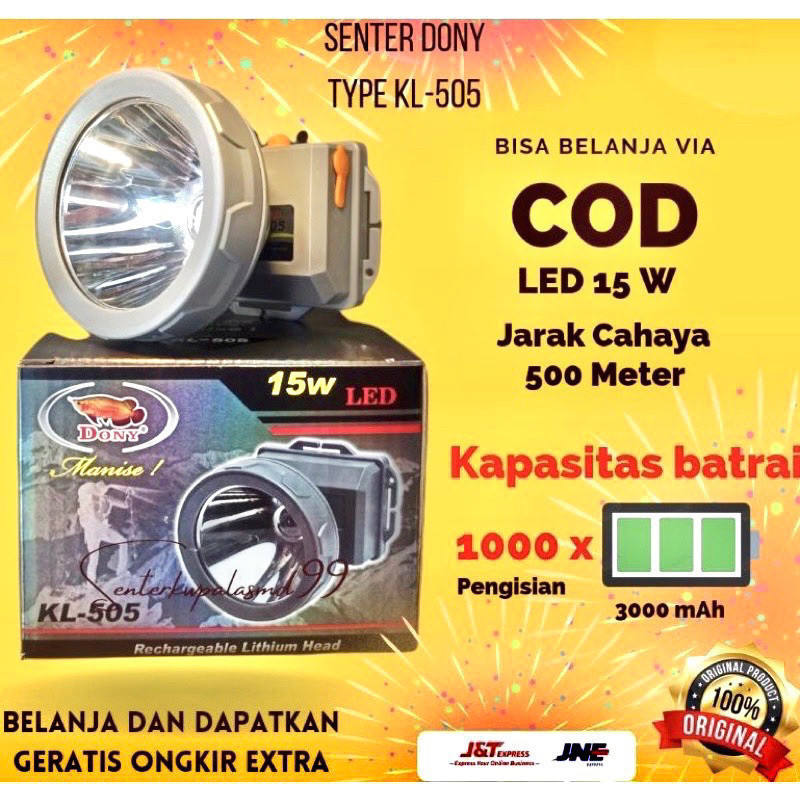 SENTER KEPALA DONY KL-505 MANISE 15w 15watt ORIGINAL