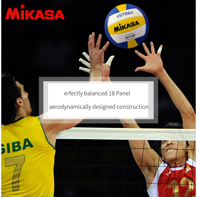 Original Japan MIKASA Volleyball VST560 Size 5 PU Fabric Professional Competition Student Training P