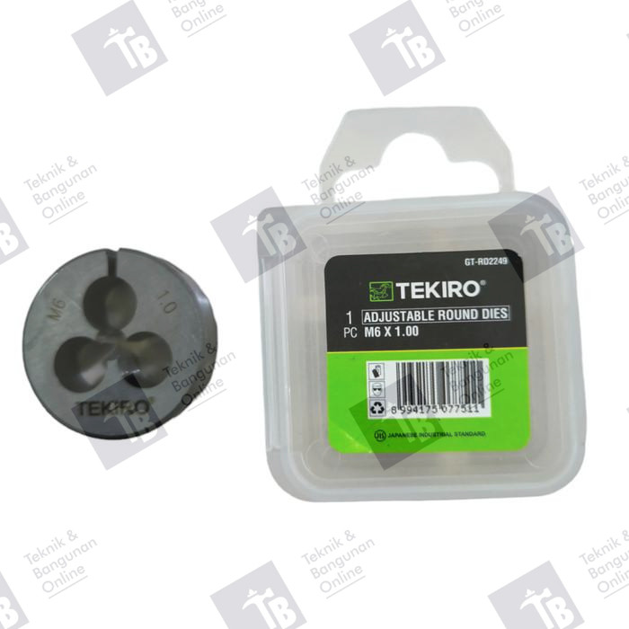 TEKIRO adjustable round dies M8 / M10 snai drat senai snei