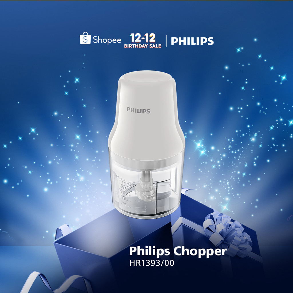 Chopper Philips 0.7 Liter - Hr1393/00 - Chopper - Serbaguna - Chopper Bumbu - Pencacah - Putih