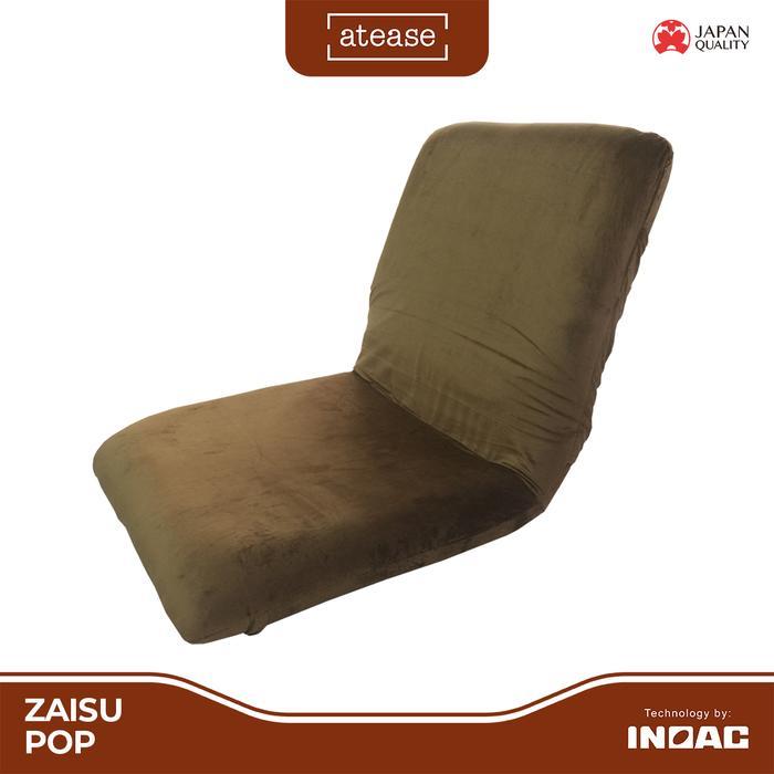 Atease Zaisu Pop by INOAC - Kursi Lipat Lesehan/Sofa Lantai Minimalis/Floor Chair - Biru
