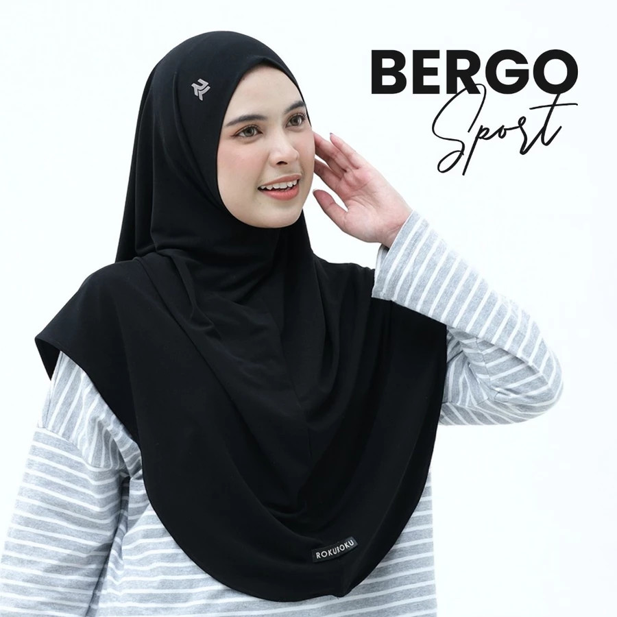 ROKUROKU.ID | Khimar Instant Flair Bergo Sporty