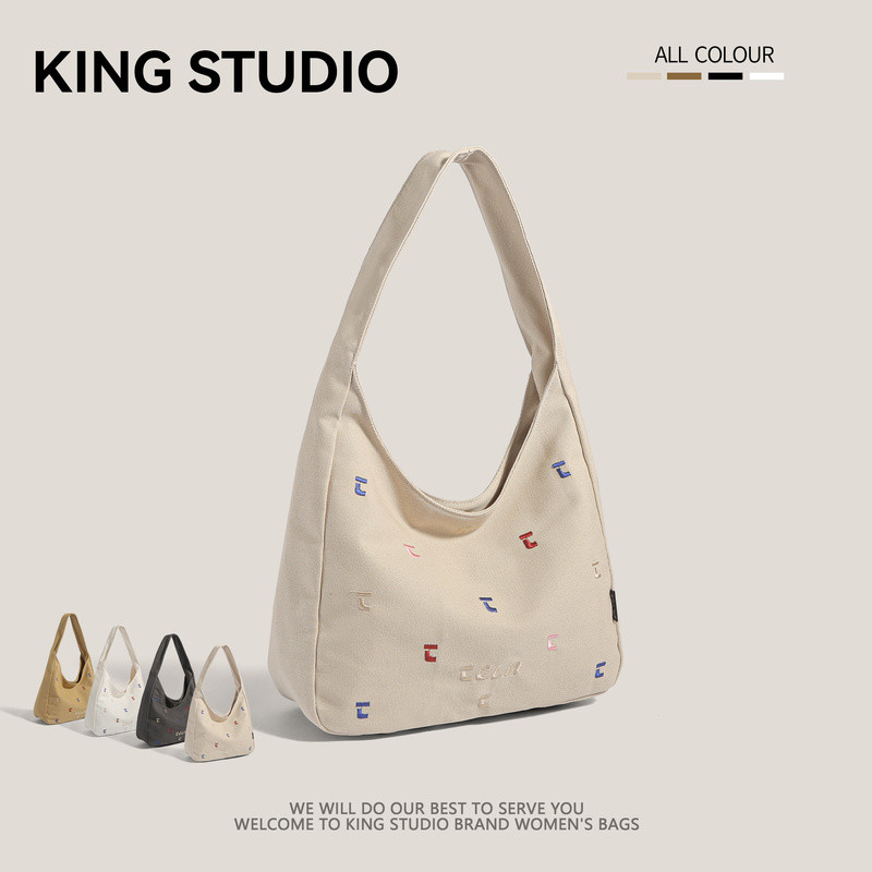 Tas Kanvas Wanita Kapasitas Besar Tas Selempang Totebag Serbaguna Untuk Kuliah Model Terbaru