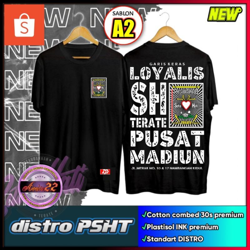KAOS PSHT LOYALIST PUSAT MADIUN SABLON A2 (KODE A1)