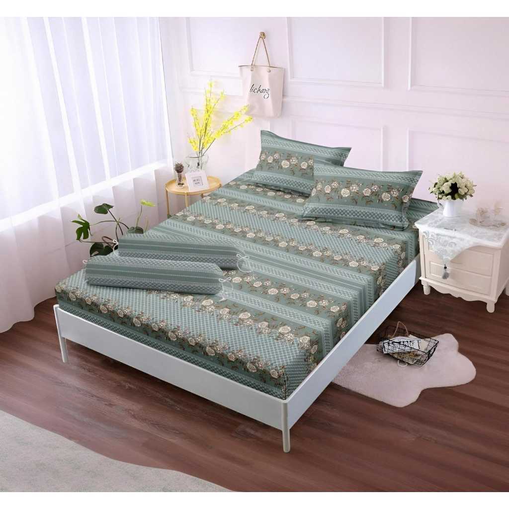 SEPRAI LEGAL SPREI PREMIUM SET KARET SUDUT MOTIF BATIK TOSCA HALUS ADEM
