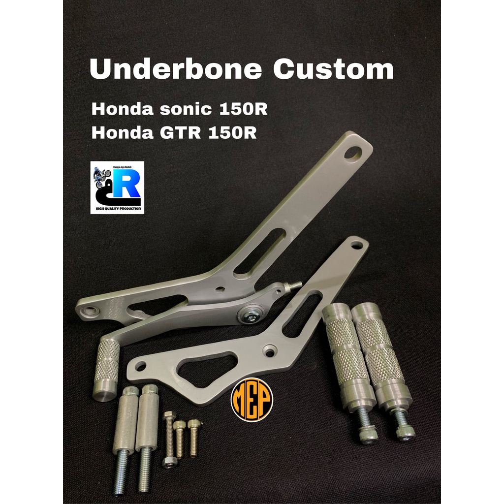 Footstep underbone Honda sonic 150R Honda GTR 150R Ub custom plat besi