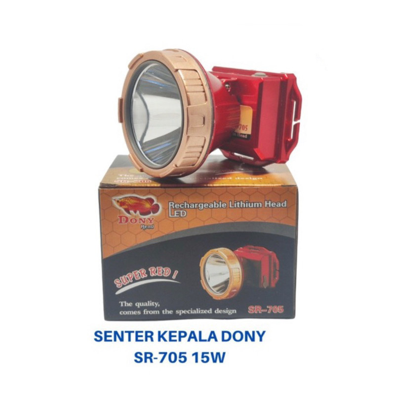 Senter Kepala Dony SR-705 Super Red