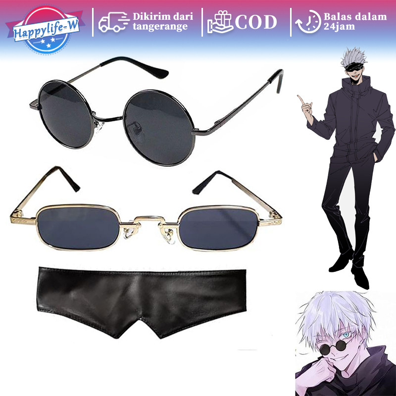 Kacamata Gojo Satoru Penutup Mata Gojo Jujutsu Kaisen Peraga Cosplay