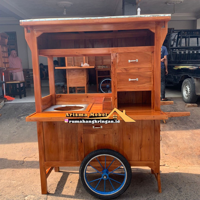 Arisma Gerobak Mie Ayam, Gerobak Mie Ayam Dorong, Gerobak Mie Ayam Murah