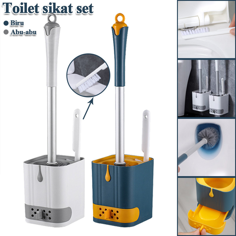 Sikat WC Toilet Kloset Duduk /Jongkok 2IN1 Sikat Pembersih Toilet / Toilet Brush / Sikat WC