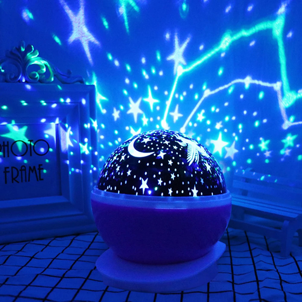 Night Lamp Projector Starry Sky Night Light Projector Baby Lamp Decor Rotating Starry Nursery Moon G