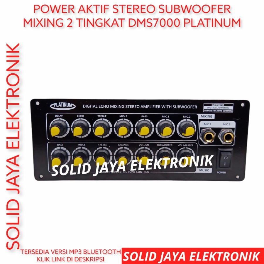SL KIT POWER SPEAKER AKTIF STEREO DMS 7000 PLS 2 TINGKAT MIXING DIGITAL ECHO MIC MIK SUBWOOFER SUB D