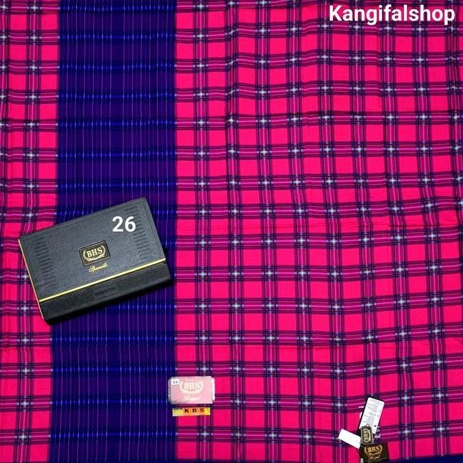 PROMO AKHIR TAHUN 12.12 Miliki Sarung Bhs Royal Kotak Kotak Lawas Motif Kdm Kulitas Silver