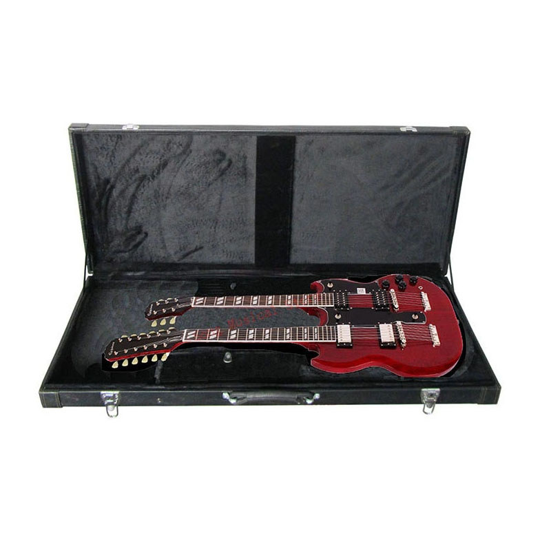 Doubleheaded electric guitar case Doubleheaded electric guitar leather case Doubleneck electric guit