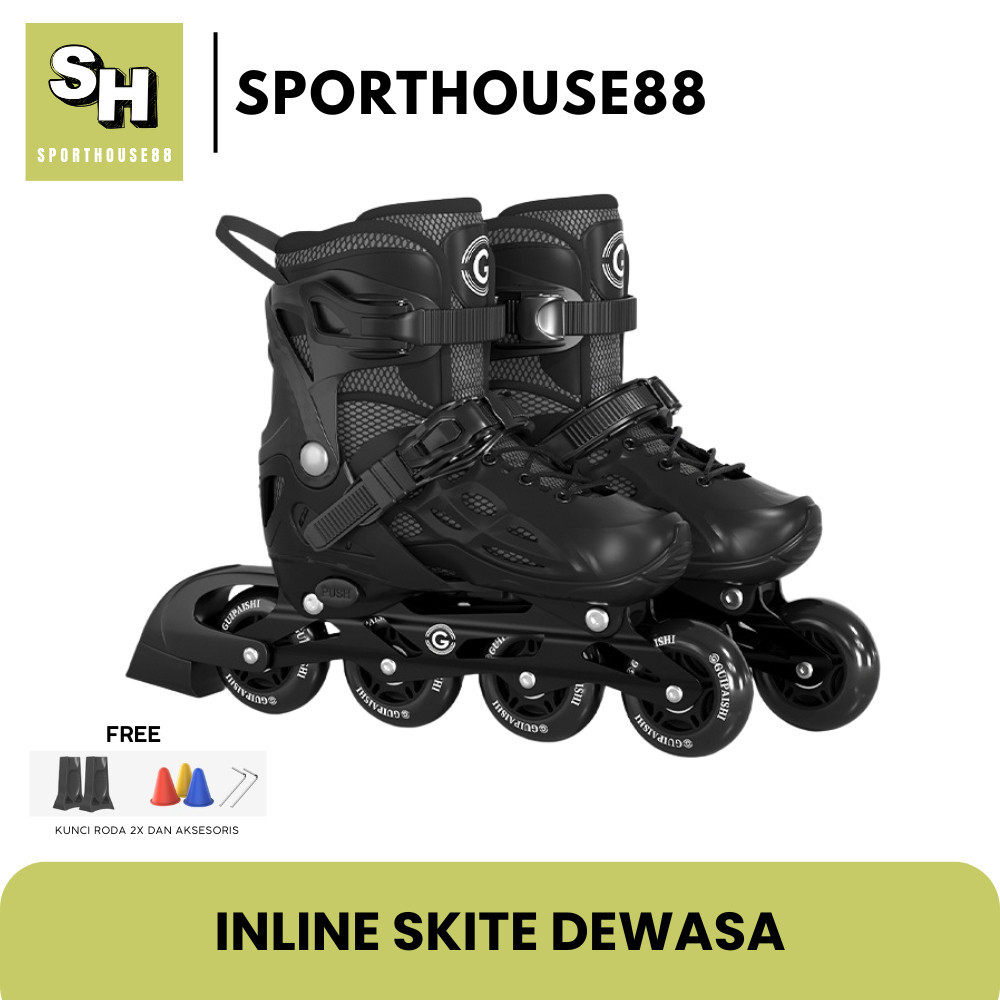 SH88 - Sepatu Roda Dewasa Pemula Original / Inline Skite Sepatu Roda Dewasa Free Kunci 2x Aksesoris