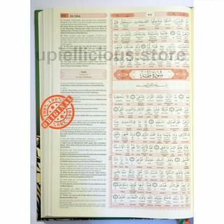 Al Quran Terjemah Perkata Ar Rahman Indonesia Inggris Size A4 Hard Cover - Merah