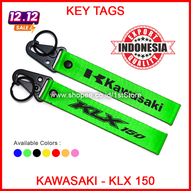 GANTUNGAN KUNCI KAWASAKI KLX 150 PREMIUM LOGO KEYCHAIN HIGH QUALITY AKSESORIS VARIASI SEPEDA MOTOR N