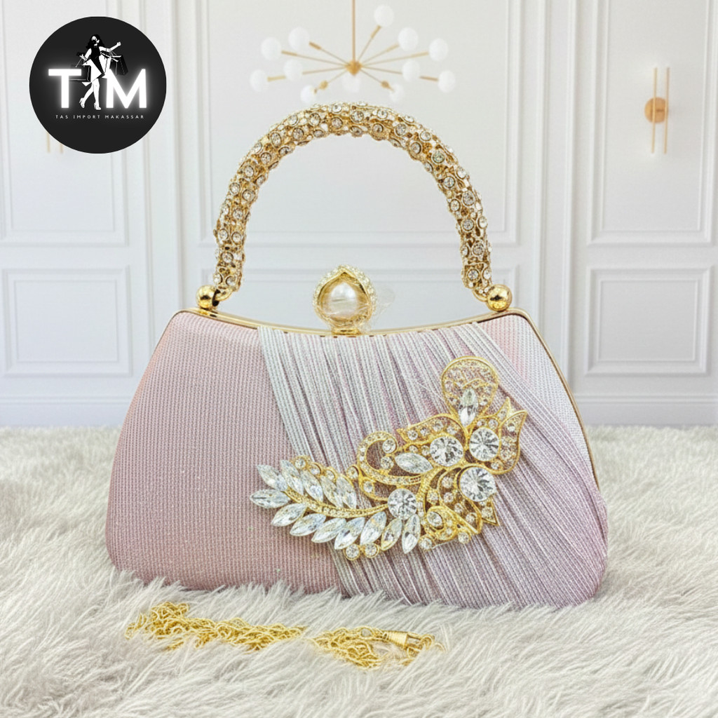 TAS PESTA KS103 TAS WANITA IMPORT / CLUTCH BAG HAND BAG / TAS PESTA ELEGAN TAS PESTA MUTIARA TERBARU
