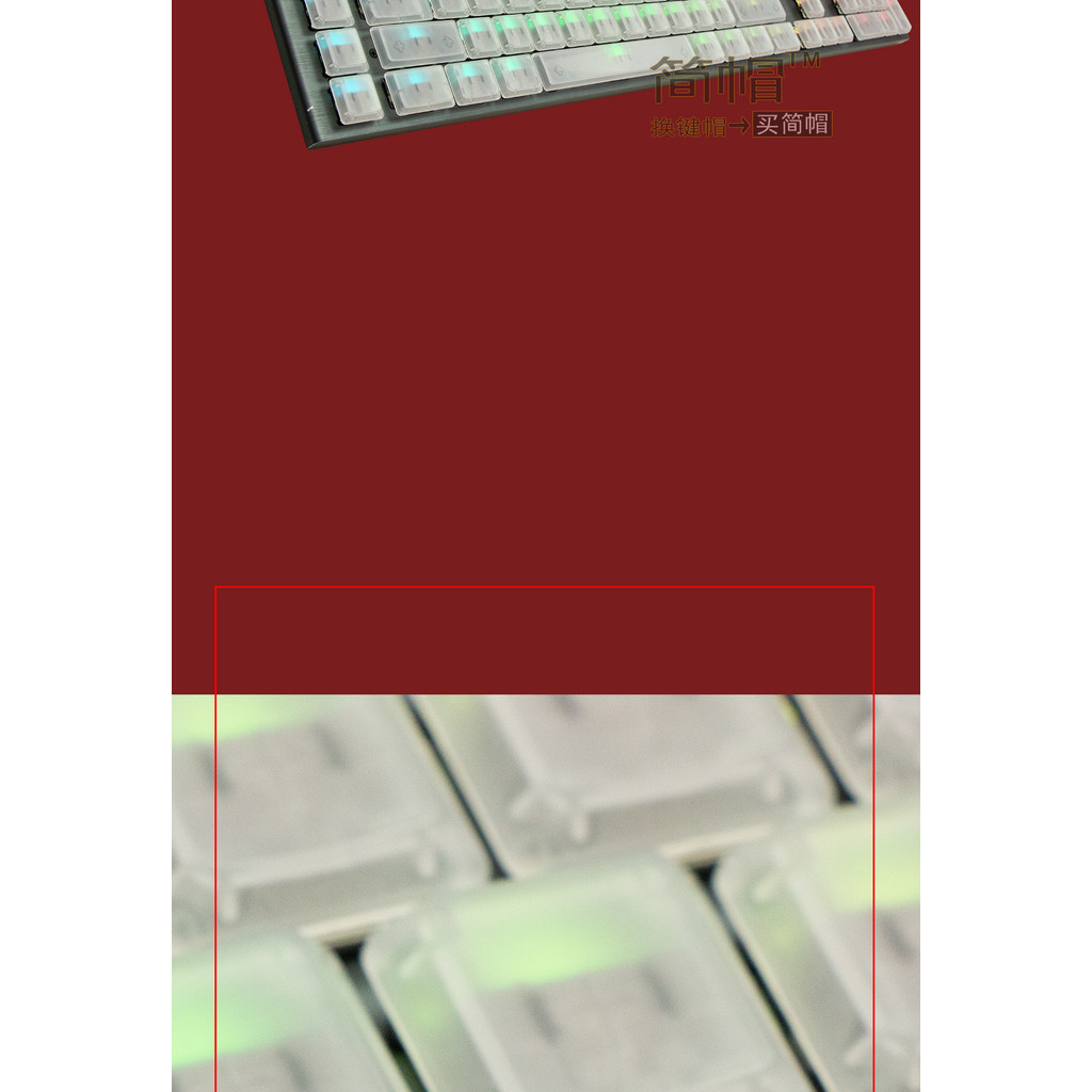 Logitech Keycaps 109 Keys G913/G915 Keycaps Transparent PBT Thermal Sublimation Keys for Logitech G9