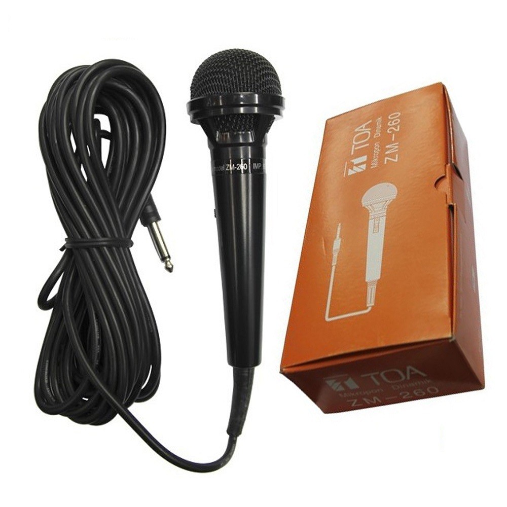 Toa Microphone Karaoke Kabel ZM-260 Mic Suara empuk