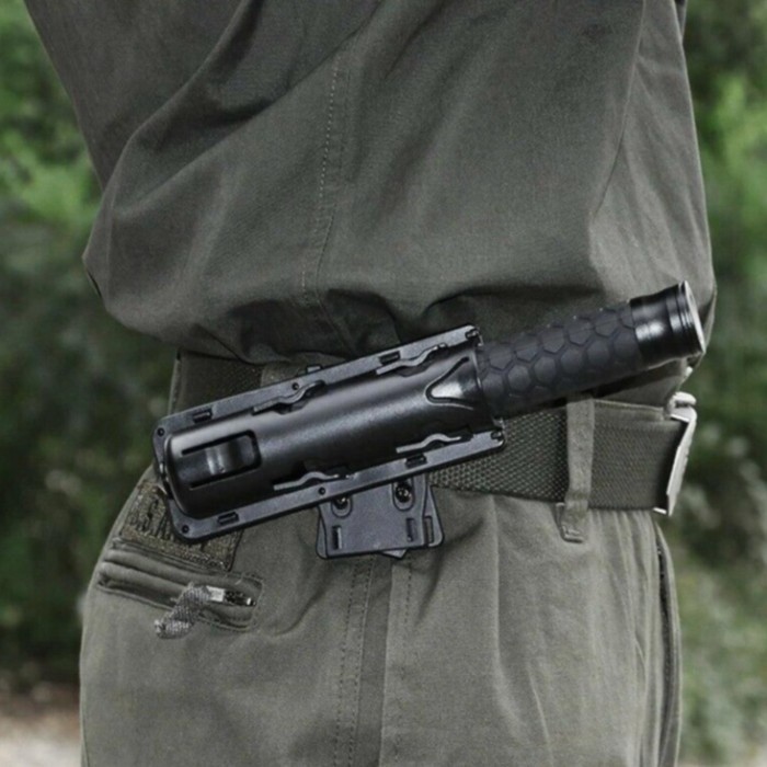 TERBARU HOLSTER TEMPAT SARUNG TONGKAT BATON STICK tactical panjang terbaru termurah otomatis besi L3