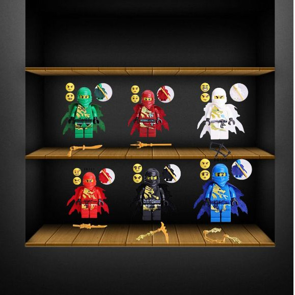 Legoa N*nja Go/Minifigure & Gantungan Kunci Elemental N*nja Series