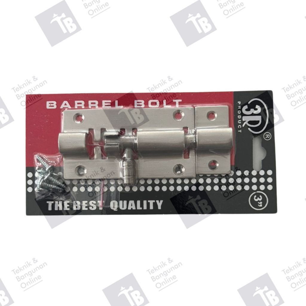 3R Grendel Besi 3 Inch 3" SN / Grendel Pintu Besi Tebal 3inch