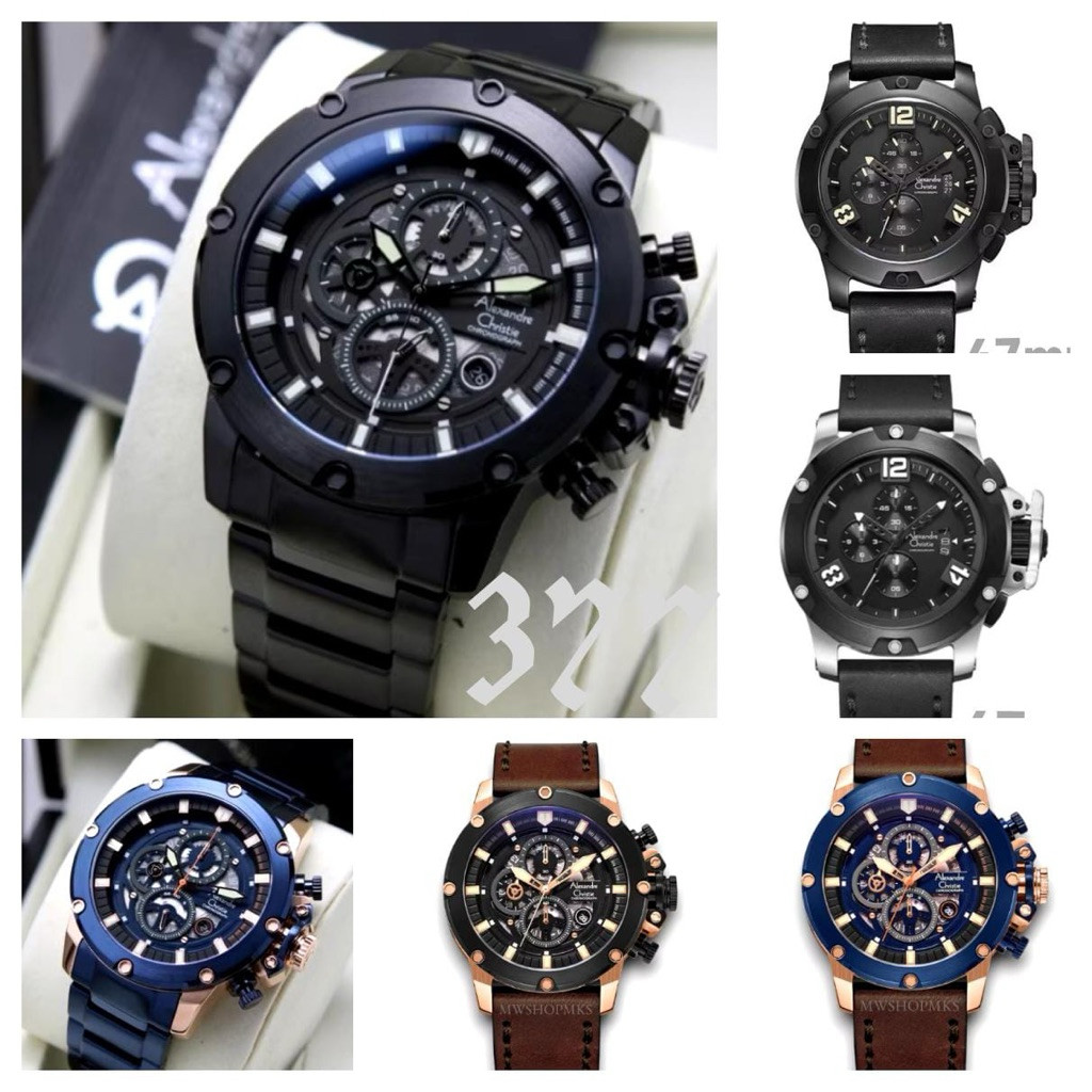AC 6564 Alexandre Christie  Jam Tangan Pria Original AC6295 Rantai/Kulit ORIGINAL AC 6564 Ac6295