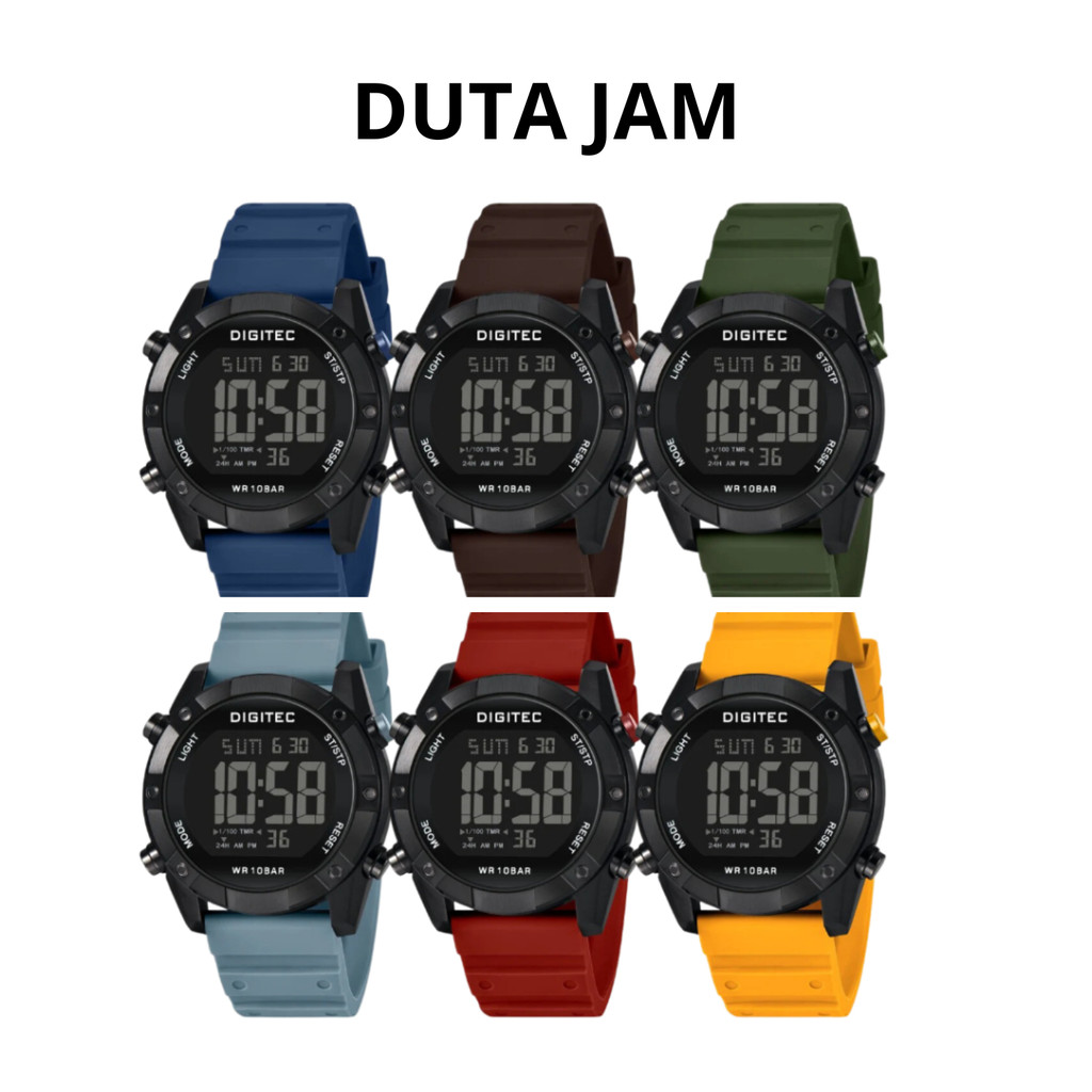JAM TANGAN PRIA DIGITEC DGS5203 DGS 5203 DGS-5203 DIGITAL SILICON / KARET / RUBBER STRAP