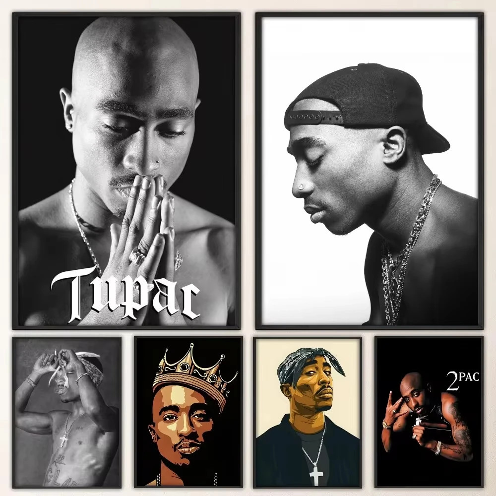 30x40 Rapper Tupac Shakur 2pac Poster dinding Bar wallpaper hd  music