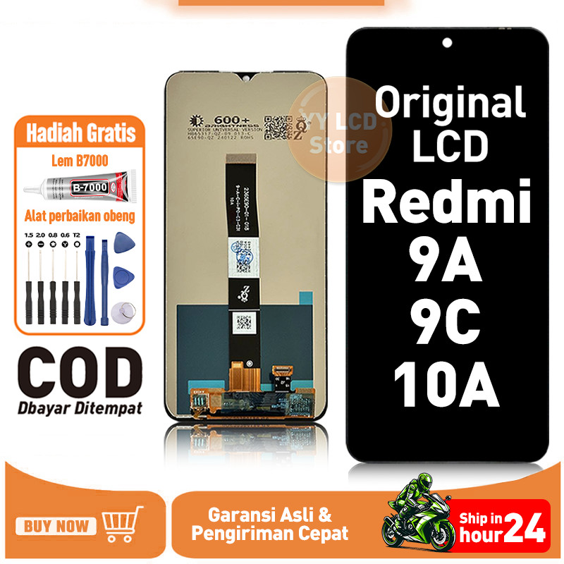 LCD FOR Redmi 9A LCD Redmi 9C / 10A Touchscreen Fullset Crown Murah Ori-Asli Obeng Compatible For Gl