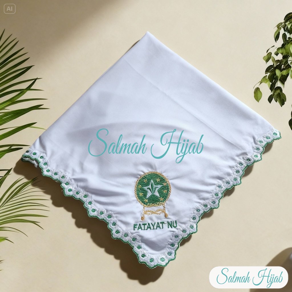 Hijab Fatayat Bordir Premium Terbaru - Hijab Fatayat Bordir Motif Bunga Premium Diskon