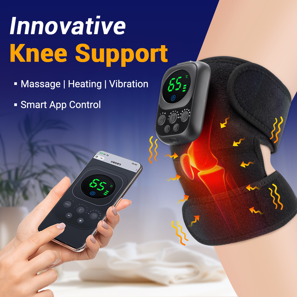 Okayso 3 in 1 Shoulder Knee Eblow Heated Vibration KnePad for Joint Pain Relief Health Care Shoulder
