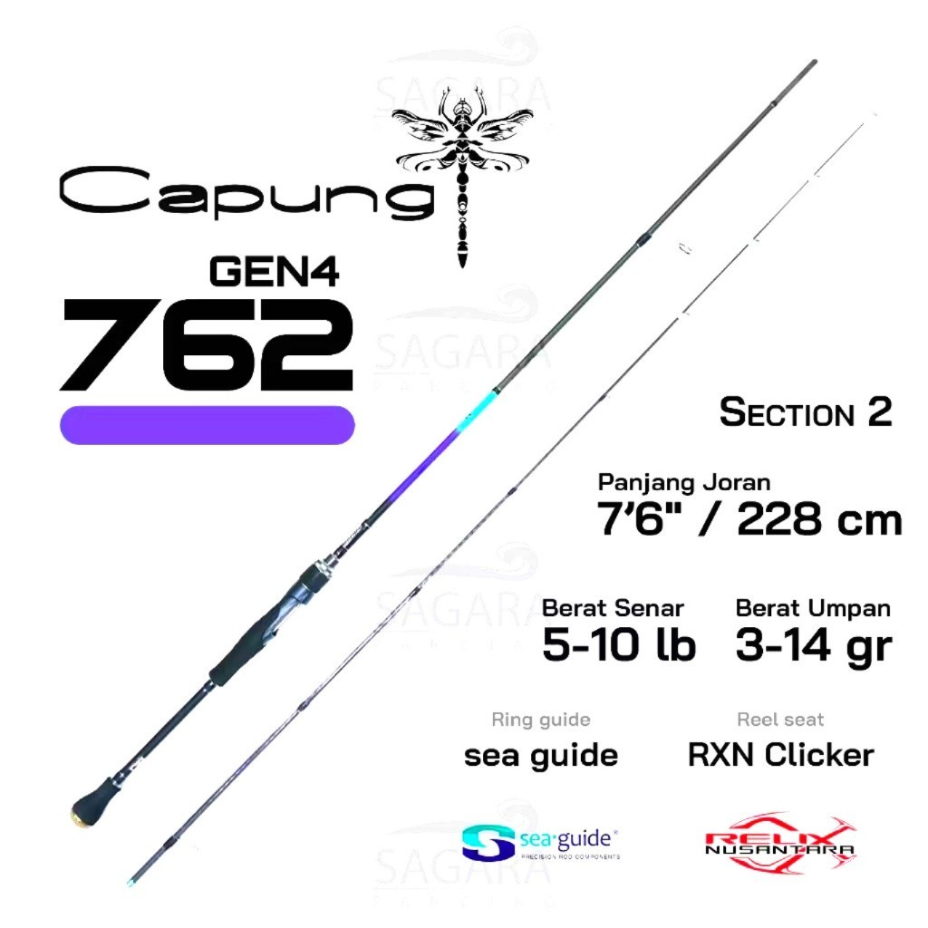Joran UL Relix Nusantara Capung GEN 4 762UL 5-10LB