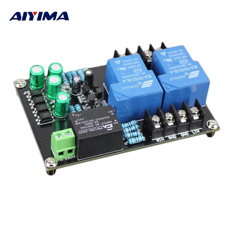 AIYIMA 900W High Power Speaker Protection Board 30A Power Protection Board 2 annels AC100V-220V for 