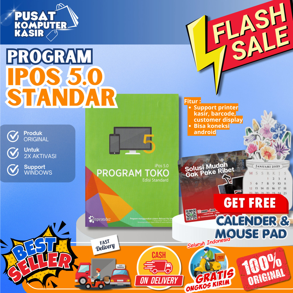 Program Kasir Toko IPOS 5 Standart | Program Kasir IPOS 5 | Program Kasir Toko Sembako | Program Tok