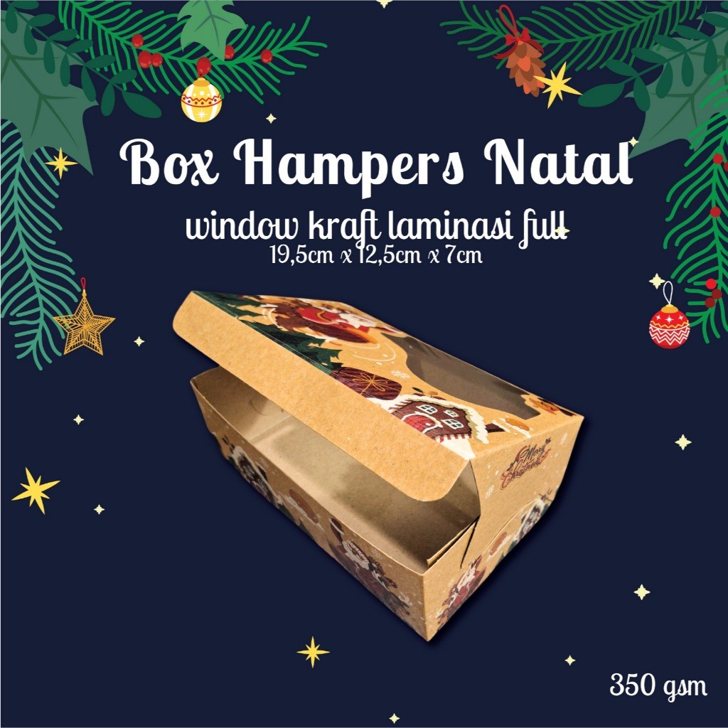 Box Natal/Christmas Box/Christmas hampers/Dus Natal uk 19,5x12,5x7 craft window