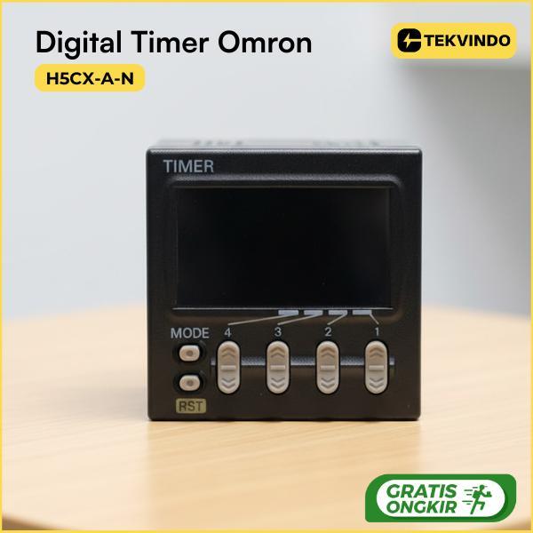 Timer Omron H5CX-A-N 100–240VAC Digital Timer Kontrol Waktu Panel Listrik Industri Akurasi Tinggi