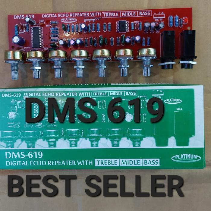 (Karya Abadi Mart) digital echo repeater delay bass midle treble dms 619 toa mic dms619